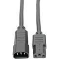 Eaton Tripp Lite Series Heavy-Duty PDU Power Cord, C13 to C14 - 15A, 250V, 14 AWG, 1.5 ft. (0.45 m), Black