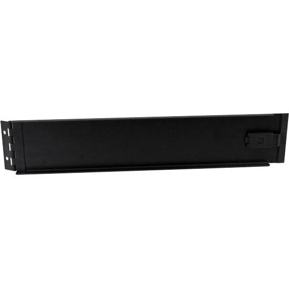 StarTech.com Blanking Panel - 2U - Hinged Rack Panel - 19in - Steel - Black - TAA Compliant - Tool-less Installation