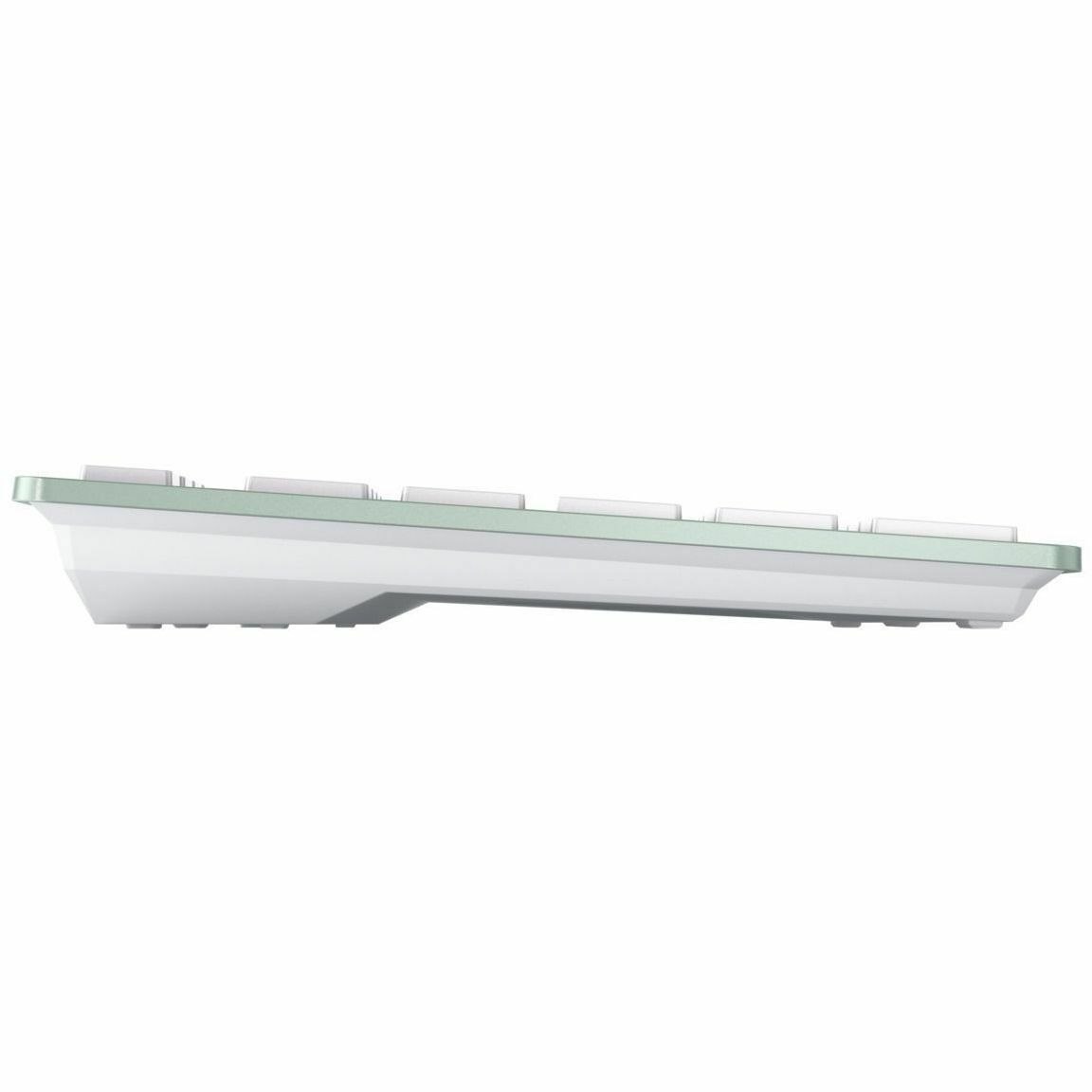 CHERRY KW 7100 Keyboard - Wireless Connectivity - English - QWERTY Layout - Agave Green