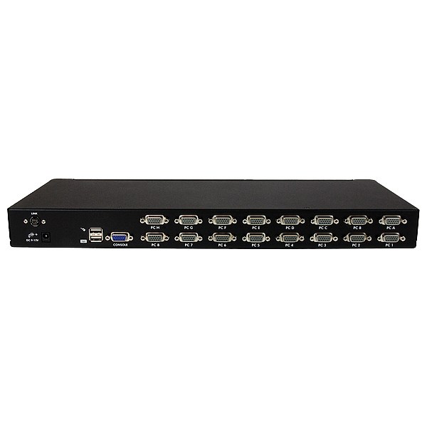 StarTech.com 16 Port 1U Rackmount USB KVM Switch Kit with OSD and Cables