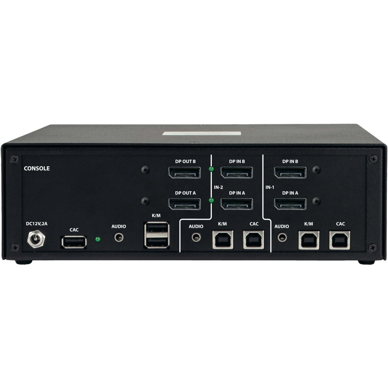 Tripp Lite by Eaton Secure KVM Switch, 2-Port, Dual-Monitor, DisplayPort, 4K, NIAP PP3.0, Audio, CAC, TAA