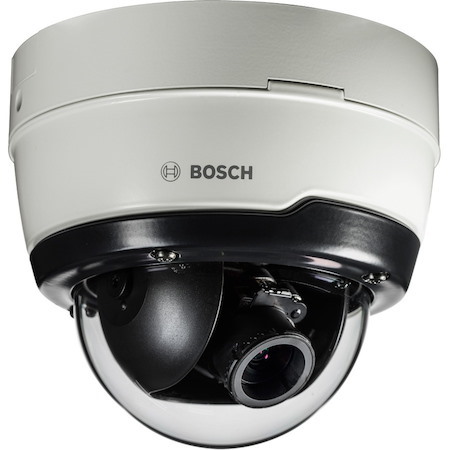 Bosch FLEXIDOME IP NDE-4512-A 2 Megapixel Outdoor Full HD Network Camera - Color, Monochrome - 1 - Dome - White, Traffic Black