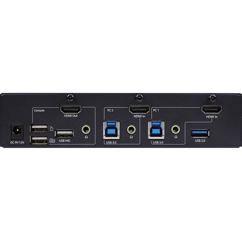 SIIG 2-Port 4K HDMI KVM Switch with PBP Roaming Mouse & PIP