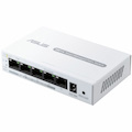 Asus ExpertWiFi EBP15 5 Ports Manageable Ethernet Switch - Gigabit Ethernet - 10/100/1000Base-T - White