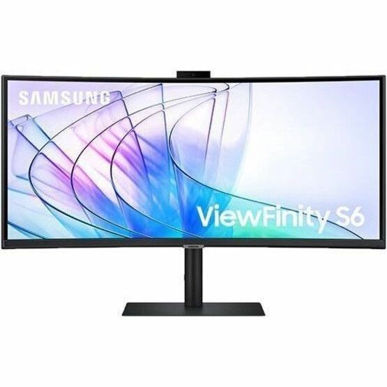 Samsung ViewFinity S6 S34C654VAN 34" Class Webcam UW-QHD Curved Screen LCD Monitor - 21:9 - Black