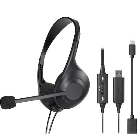 Audio-Technica ATH-102USB Lightweight, Breathable Single-Ear Headset with Clear Audio