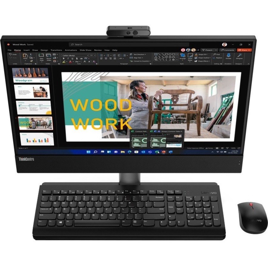 Lenovo ThinkCentre M70a Gen 3 11VL003YCA All-in-One Computer - Intel Core i7 12th Gen i7-12700 - 16 GB - 512 GB SSD - 21.5" Full HD Touchscreen - Desktop - Black