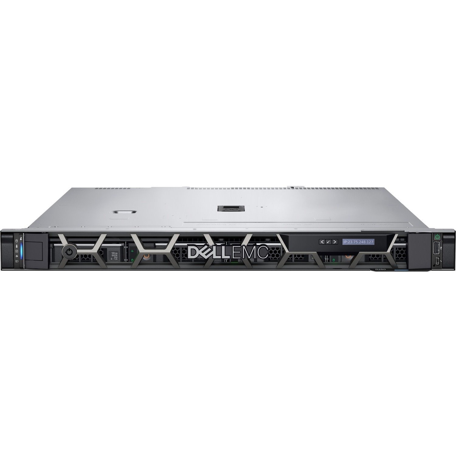 Dell PowerEdge R250 1U Rack-mountable Server - 1 Xeon E-2314 2.80 GHz - 8 GB RAM - 2 TB HDD - (1 x 2TB) HDD Configuration - 12Gb/s SAS Controller