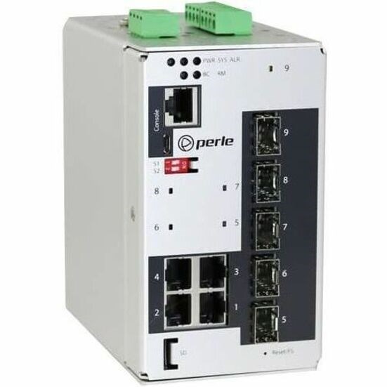 Perle IDS-409 IDS-409-5SFP-XT 4 Ports Manageable Ethernet Switch - Gigabit Ethernet, Fast Ethernet - 10/100/1000Base-T, 100/1000Base-X