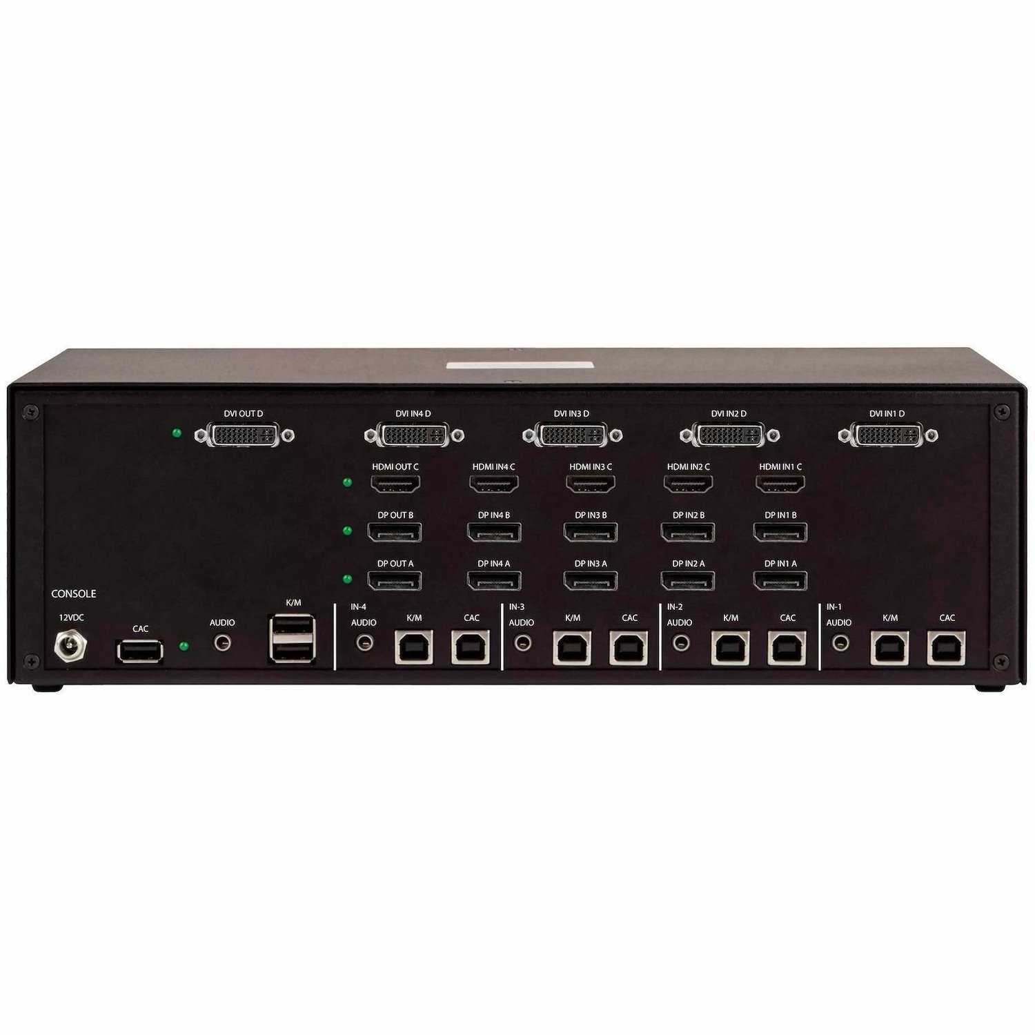 StarTech.com Secure 4-Port Quad-Monitor KVM Switch, HDMI / DisplayPort / DVI, 4K 60Hz, NIAP 4.0, CAC, Made in the USA