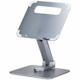 StarTech.com Telescopic Laptop Stand, 360 Swivel Base, Rotating Computer Riser for Desk, Adjustable Height/Tilt, Max 11lb/5kg, Aluminum