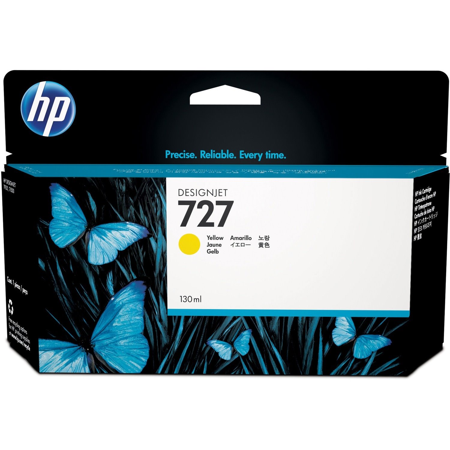 HP 727 Original Standard Yield Inkjet Ink Cartridge - Single Pack - Yellow - 1 Each