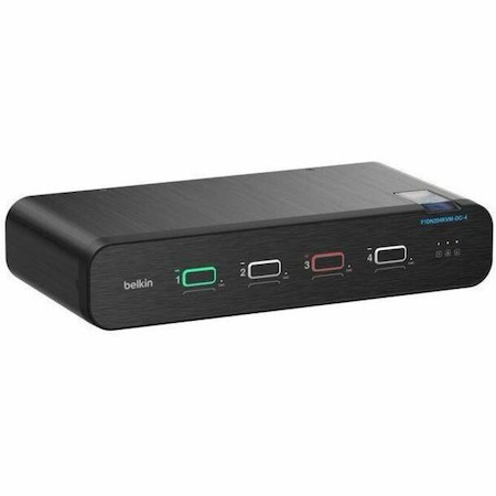 Belkin Universal DisplayPort Secure KVM, 4-Port Dual Head with CAC