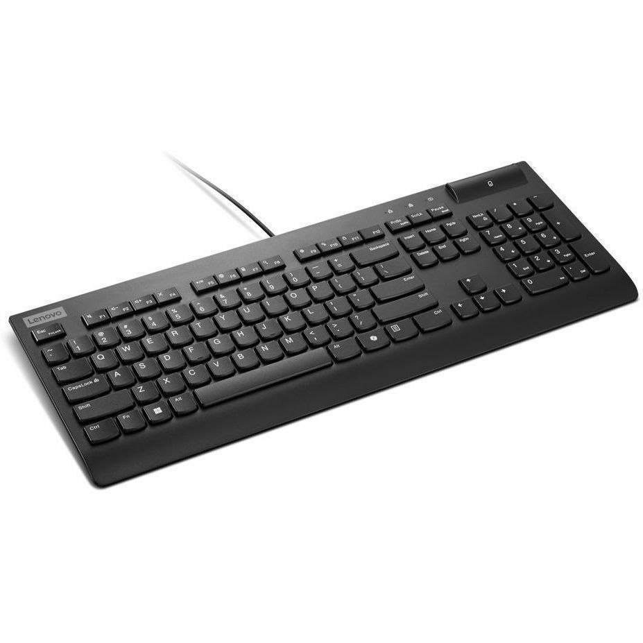 Lenovo Keyboard - Cable Connectivity - USB Type A Interface - English (UK) - Black
