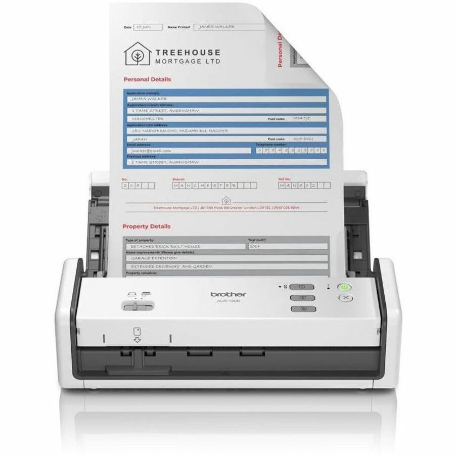 Brother Ads-1300 ADF-scanner 1200 X 1200 Dpi A4 Wit ** New Retail **