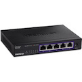 TRENDnet 5-Port 2.5Gb Multi-Gigabit Unmanaged Gaming Switch, TEG-S350, 5 x 2.5GBASE-T Ports, 25Gbps Switching Capacity, Ethernet Splitter, NDAA & TAA Compliant, Fanless, Lifetime Protection, Black