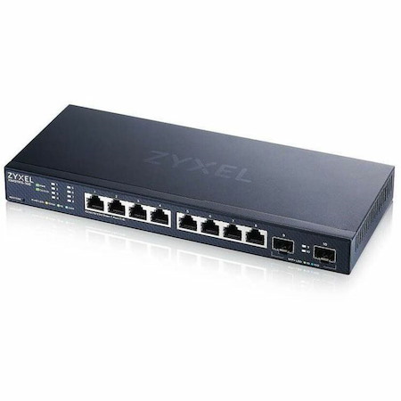 ZYXEL XMG1915-10E 8-Port 2.5G Multi-Gigabit Smart Nebula Cloud Managed Switch (Compact Design) with 2 10G SFP+ Uplinks | Fanless