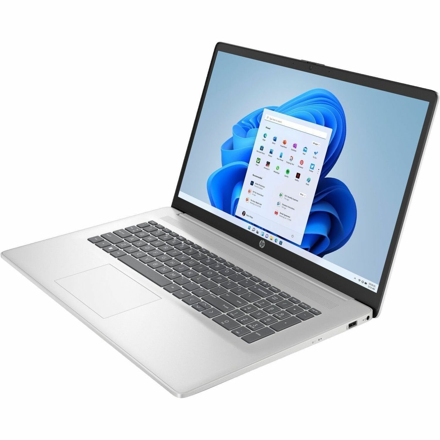 HP 17.3" Notebook - Full HD - 1920 x 1080 - (Intel Pentium N200 Quad-core (4 Core) - 8 GB Total RAM - 512 GB SSD - Natural Silver