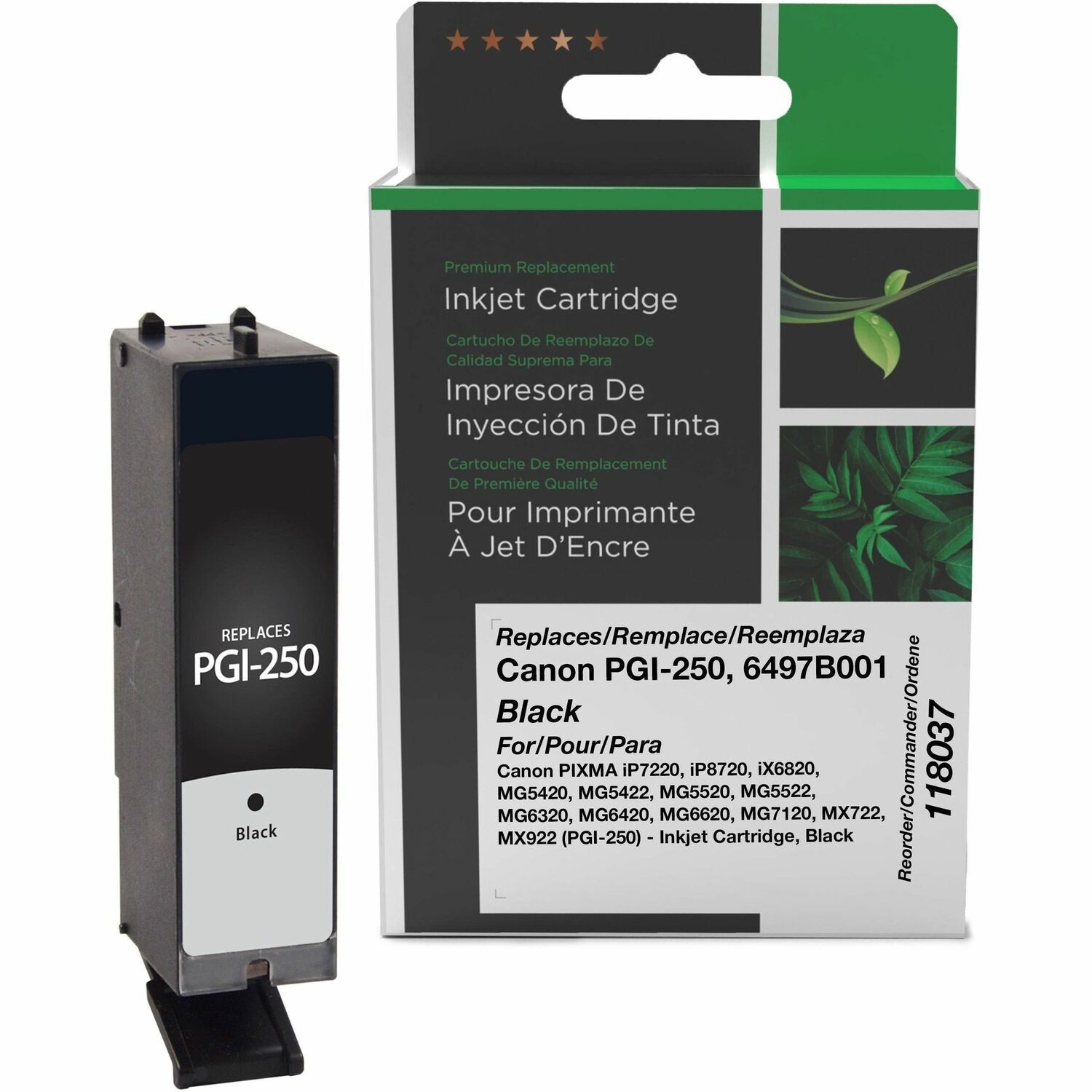 Clover Imaging Remanufactured Black Ink Cartridge for Canon PGI-250 (6497B001)