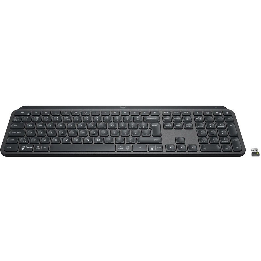 Logitech MX Keys for Business Keyboard - Wireless Connectivity - USB Type A Interface - English (US) - QWERTY Layout - Graphite