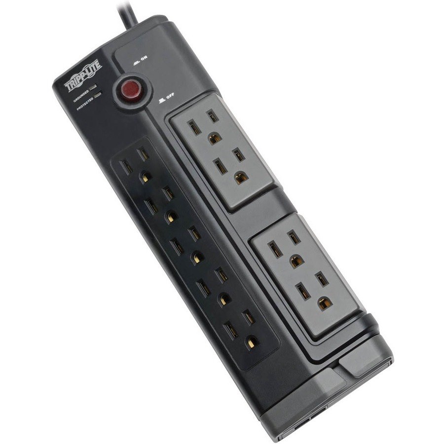 Tripp Lite by Eaton Protect It! 9-Outlet Surge Protector, 6-ft. Cord, 2160 Joules, Tel/DSL Protection, Cord Clip
