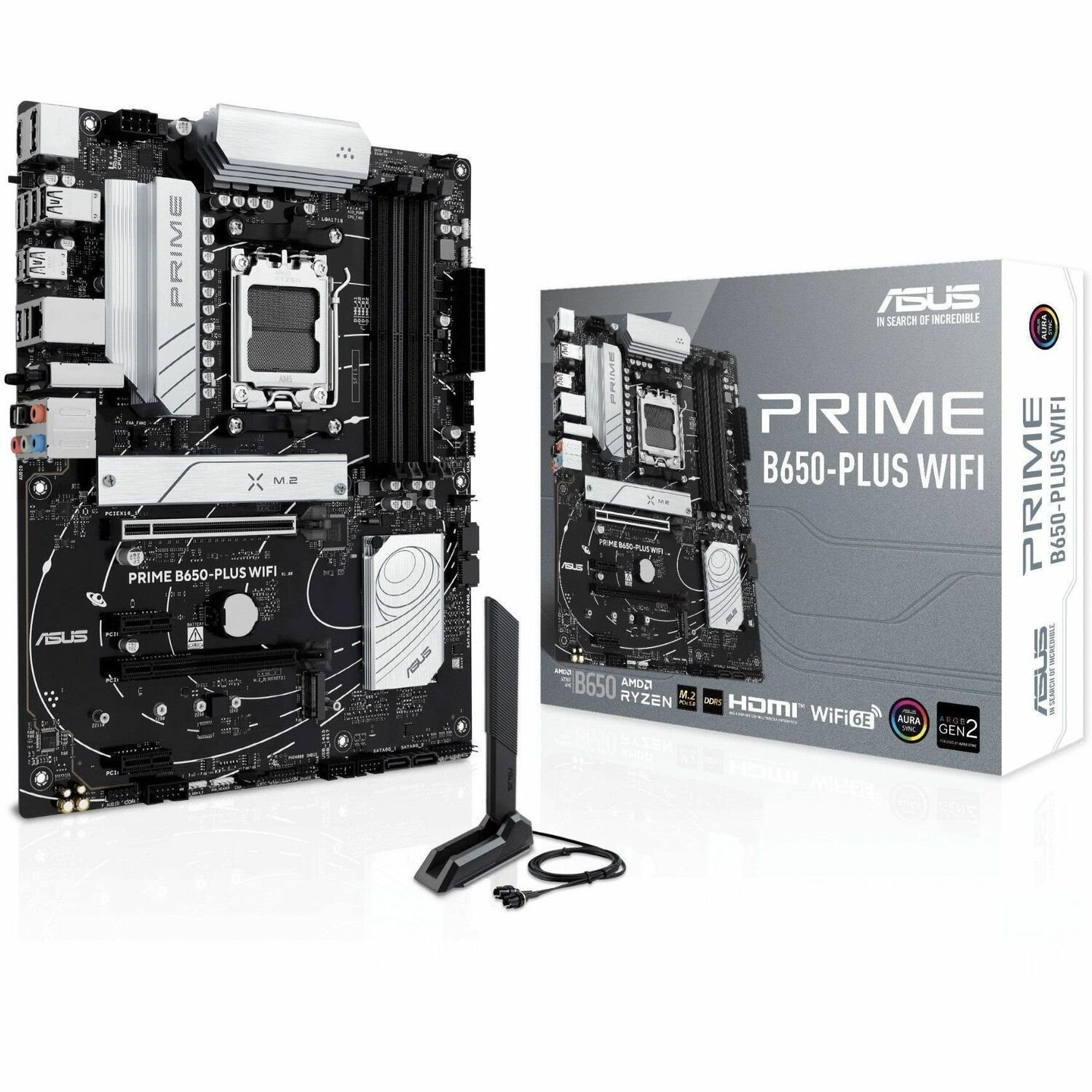 Asus Prime B650-PLUS WIFI Gaming Desktop Motherboard - AMD B650 Chipset - Socket AM5 - ATX