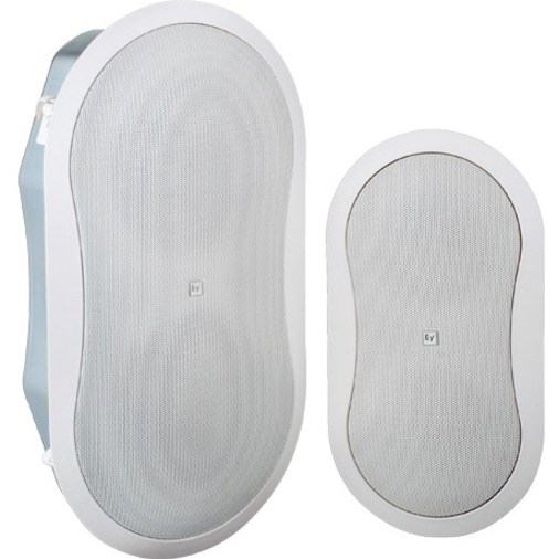 Electro-Voice EVID FM4.2 2-way Flush Mount, Ceiling Mountable, Wall Mountable Speaker - 50 W RMS - White