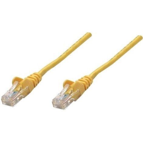 Intellinet Network Solutions Cat5e UTP Network Patch Cable, 0.5 ft (0.15 m), Yellow