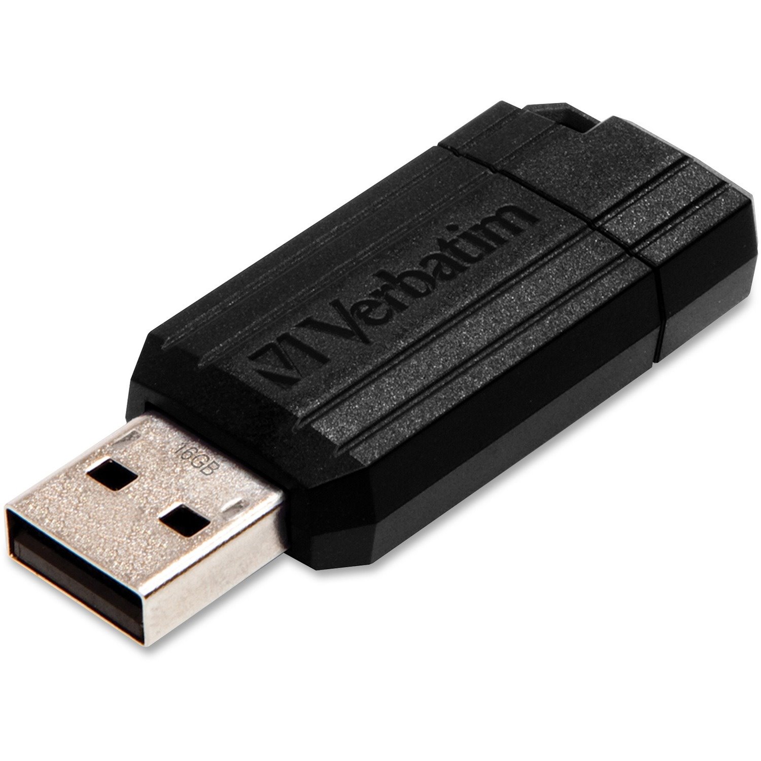 Verbatim 16GB Pinstripe USB Flash Drive - Black