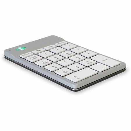 R-Go Keypad - Wireless Connectivity - USB Type C Interface - English (US) - QWERTY Layout - White