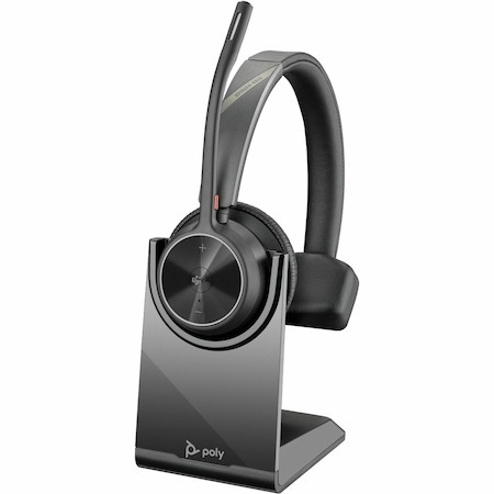 Poly Voyager 4300 UC 4310-M Wireless Over-the-head, On-ear Mono Headset - Black