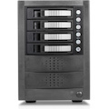 RAIDage JAGE5BT4HDSL Drive Enclosure 12Gb/s SAS, SATA/600 - Mini-SAS HD Host Interface Tower - Black, Silver