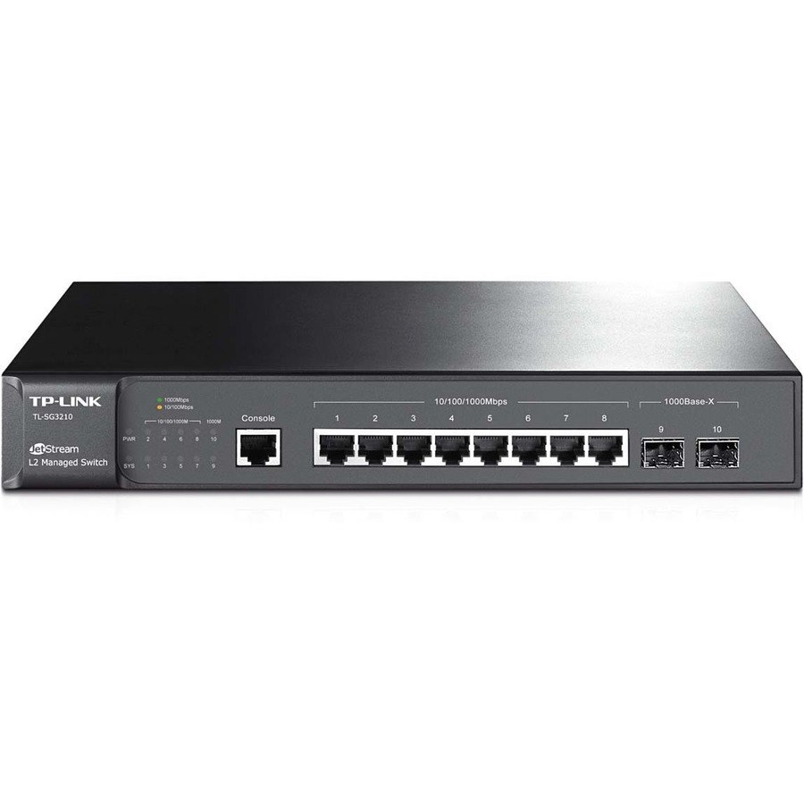 TP-Link JetStream TL-SG3210 8 Ports Manageable Ethernet Switch - 10/100/1000Base-T