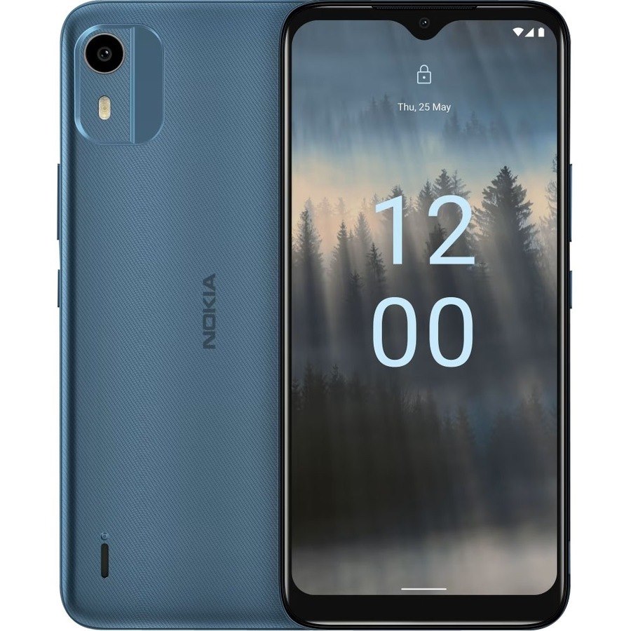 Nokia C12 64 GB Smartphone - 6.3" LCD HD+ 720 x 1600 - Octa-core (Cortex A55Quad-core (4 Core) 1.60 GHz + Cortex A55 Quad-core (4 Core) 1.20 GHz - 2 GB RAM - Android 12 (Go Edition) - 4G - Dark Cyan