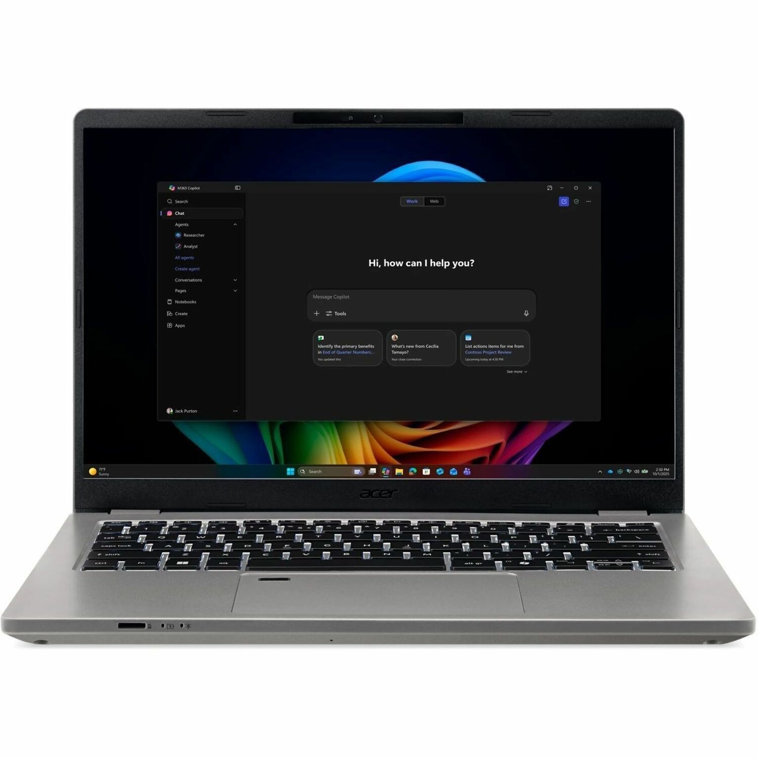 Acer TravelMate P4 14 AI TMP414-56 TMP414-56-79JC 14" Clamshell Copilot+ PC Notebook - WUXGA - 120 Hz - Intel Core Ultra 7 355 - 16 GB - 512 GB PCI Express NVMe 4.0 SSD - English (US) Keyboard - Iron