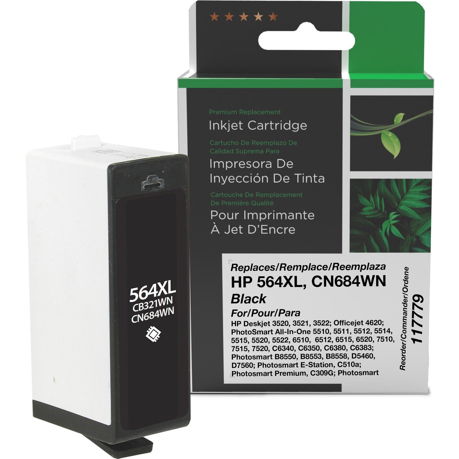 Clover Imaging Remanufactured High Yield Black Ink Cartridge for HP 564XL (CB321WN/CN684WN)