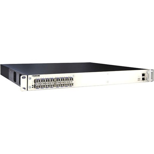 Black Box DKM FX Compact Switch - Fiber, 16-Port, Redundant Power