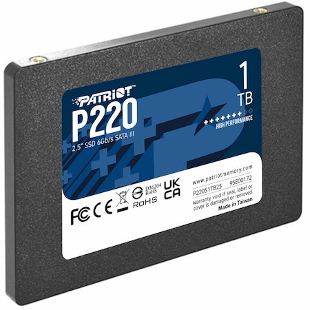 Patriot Memory P220 1 TB Solid State Drive - 2.5" Internal - SATA (SATA/600)