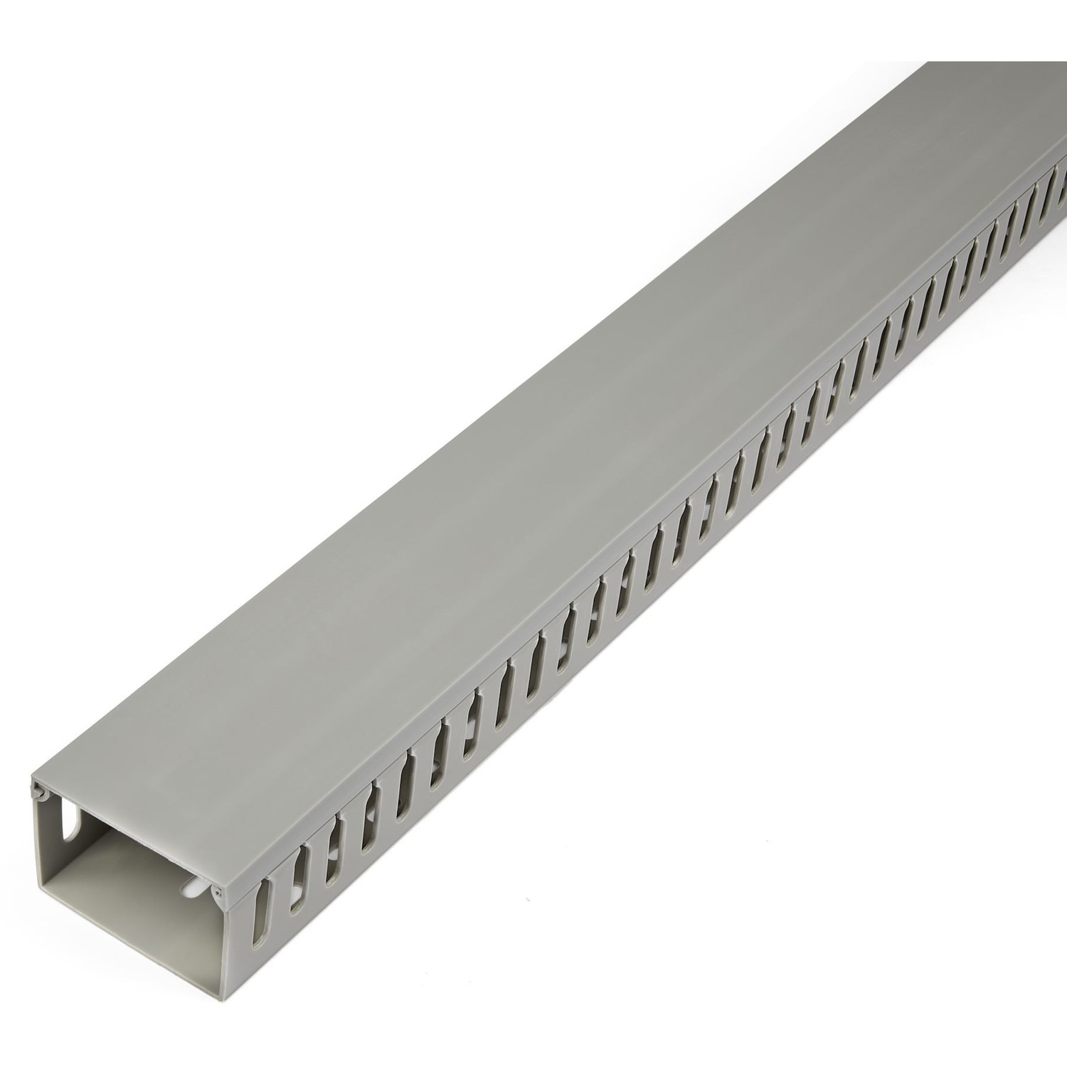 StarTech.com Cable Management Raceway with Cover 3"(75mm)W x 2"(50mm)H, 6.5ft(2m) length, 3/8"(8mm) Slots, Wall Wire Duct, UL Listed