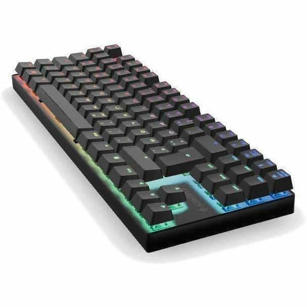 CHERRY MX 8.2 TKL Gaming Keyboard - Wired/Wireless Connectivity - USB Type A Interface - RGB LED - Nordic - Black