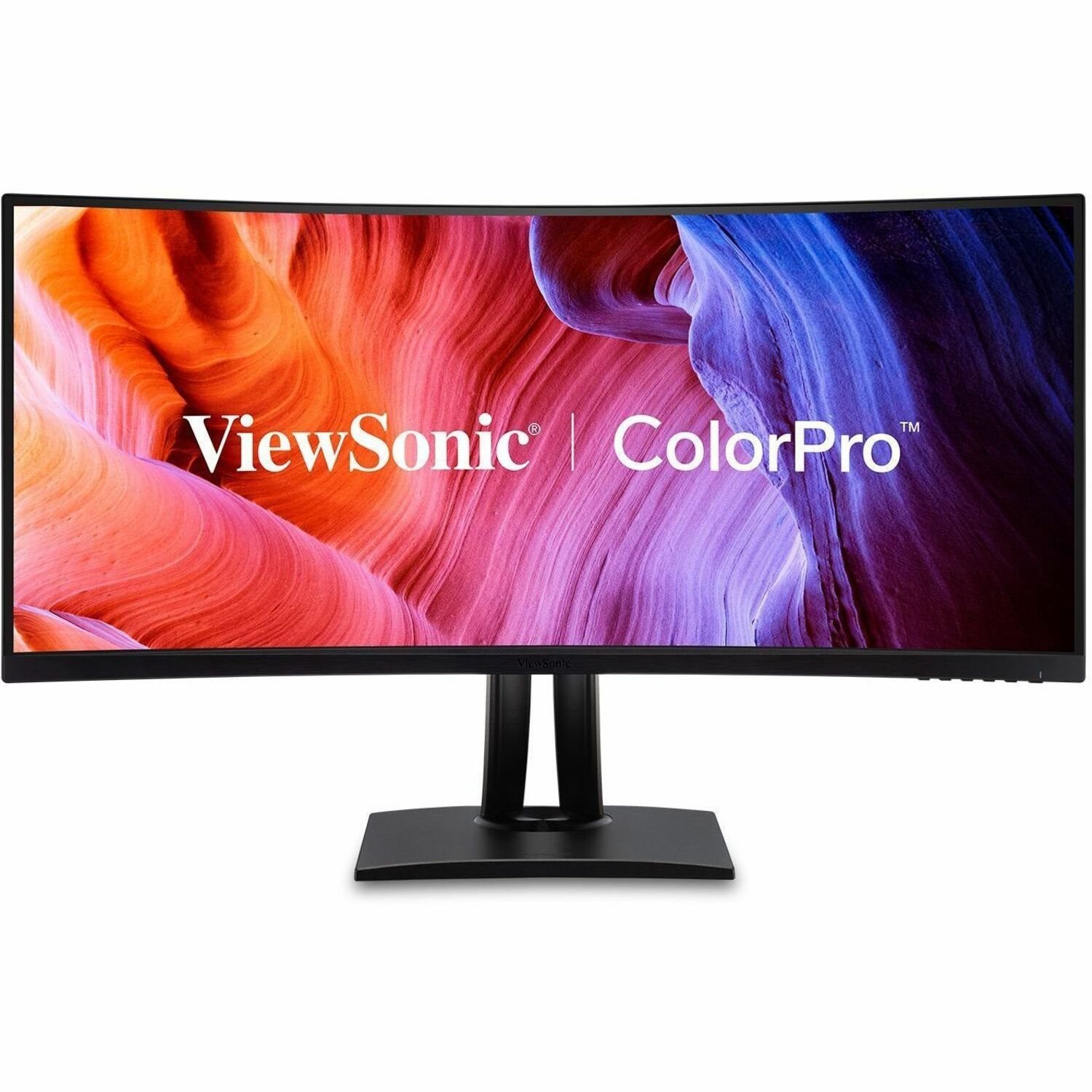 ViewSonic VP3456A 34 Inch Ultrawide QHD 1440p Curved Monitor with 100W USB C, Ethernet RJ45, FreeSync, USB Hub, 100% sRGB, 14-bit 3D LUT