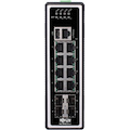Eaton Tripp Lite Series 8-Port Managed Industrial Gigabit Ethernet Switch - Layer 2, 10/100/1000 Mbps, 4 GbE SFP Ports, -40° to 75°C, DIN Mount, TAA