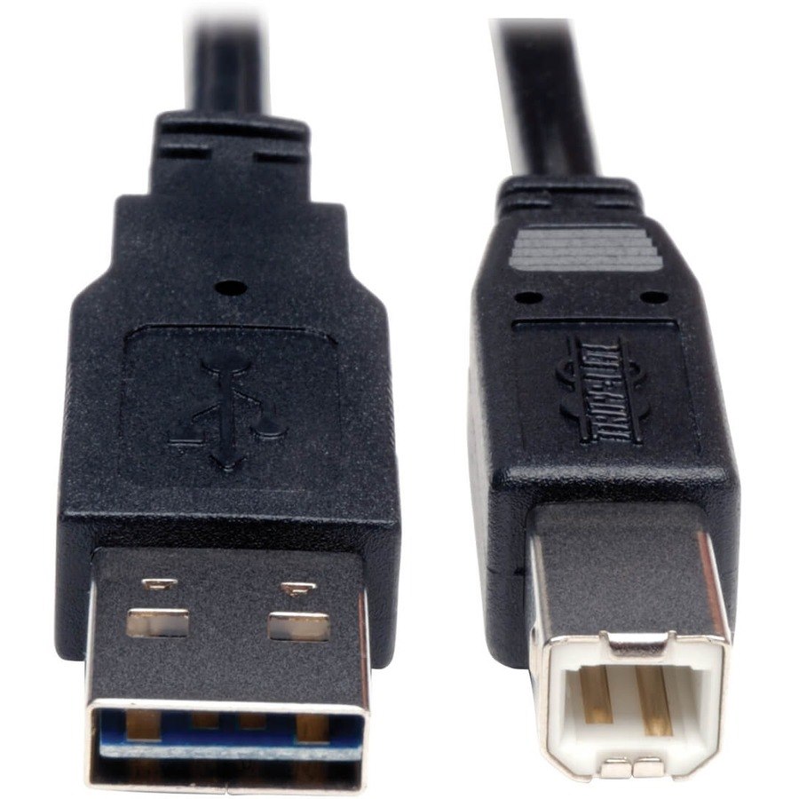 Eaton Tripp Lite Series Universal Reversible USB 2.0 Cable (Reversible A to B M/M), 10 ft. (3.05 m)