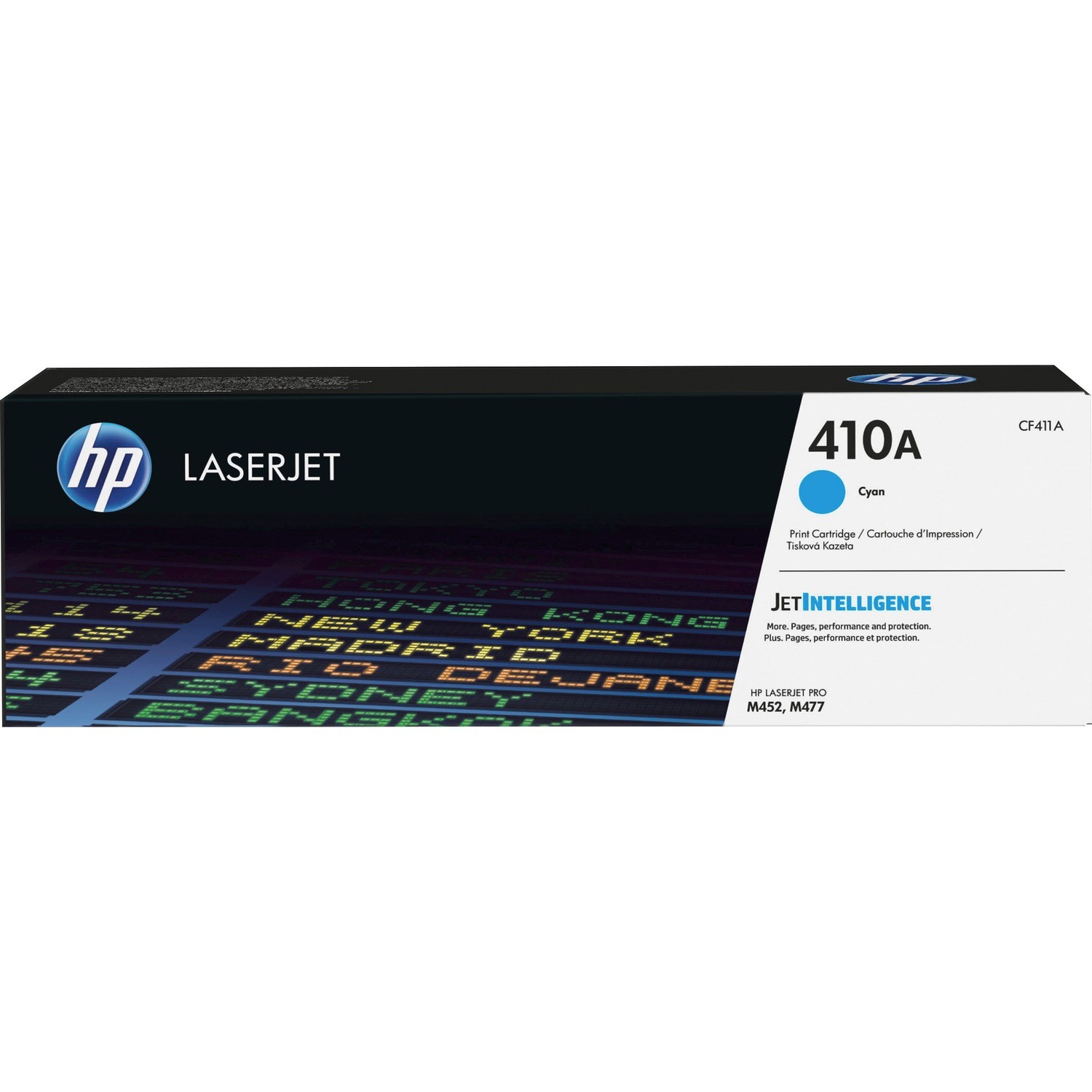 HP 410A CYAN TONER - APPROX 2.3K PAGES. FOR M377,M477, M452 PRINTERS