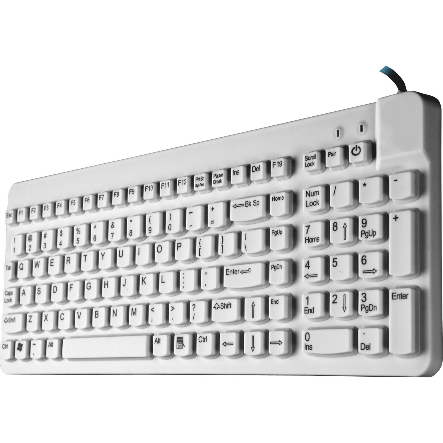 Man & Machine Low Profile Premium Waterproof Disinfectable Keyboard