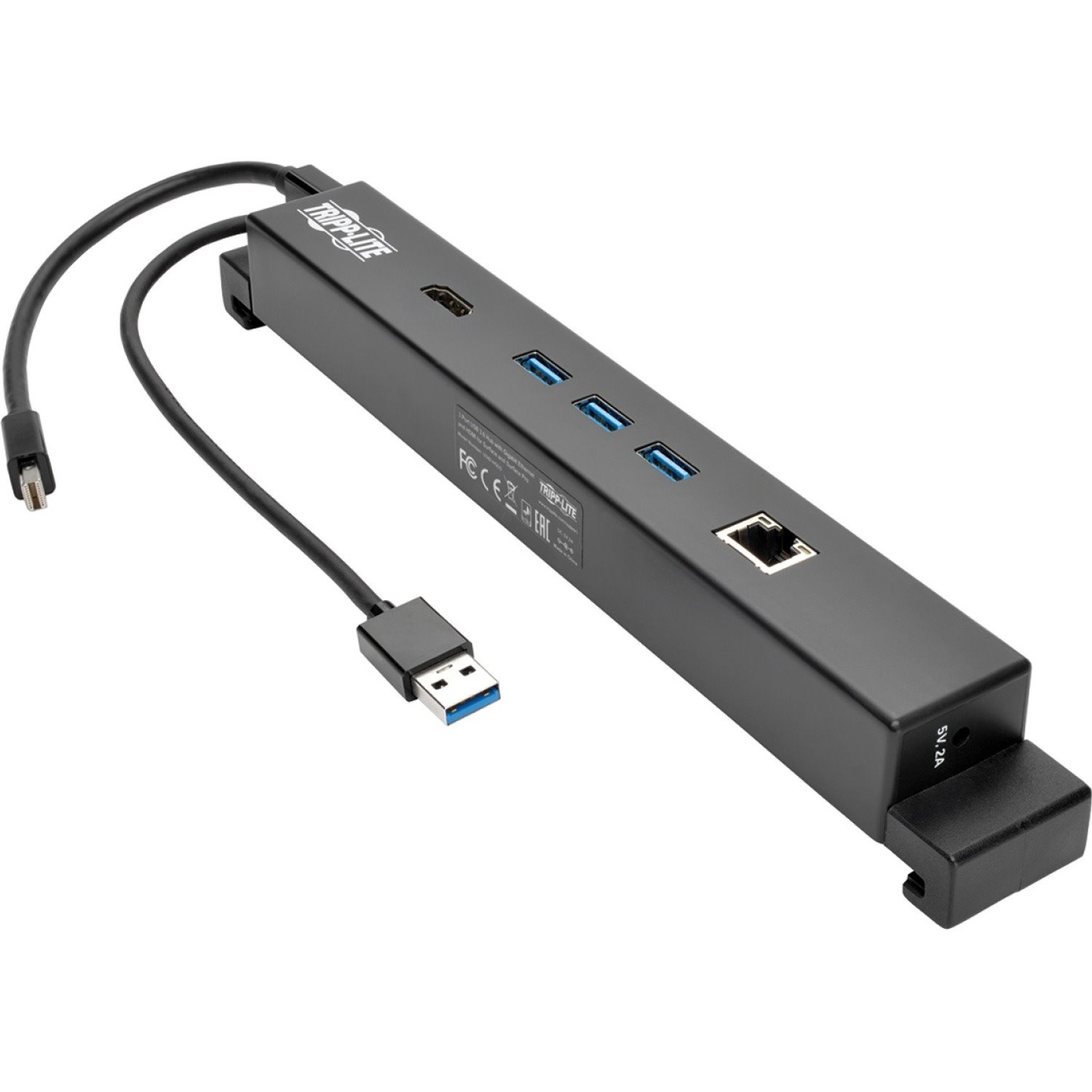 Tripp Lite by Eaton USB 3.0 Docking Station for Microsoft Surface and Surface Pro, USB-A, HDMI, GbE, 4K UHD