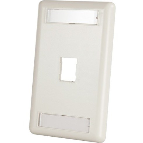 Ortronics HDJ 1-Port Single-Gang Faceplate with Label Field