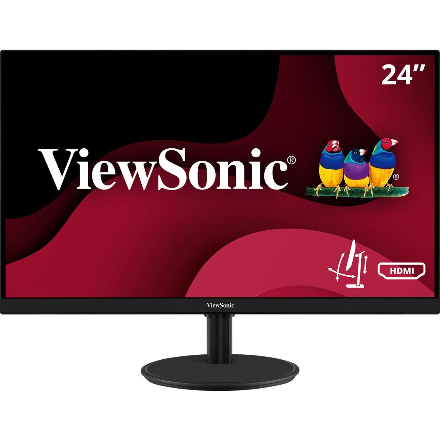 ViewSonic VA2447-MHJ 24 Inch Full HD 1080p Monitor with Advanced Ergonomics, FreeSync, 100Hz, Ultra-Thin Bezel, Eye Care, HDMI, VGA Inputs for Home and Office