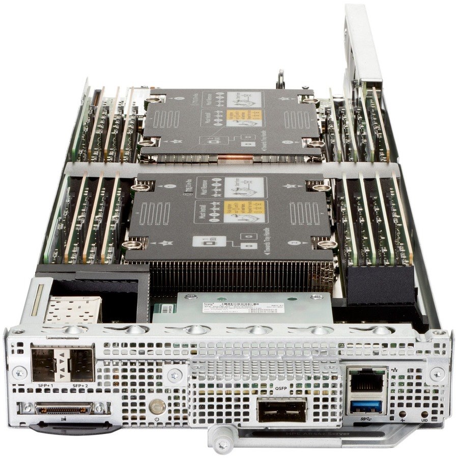 HPE ProLiant XL170r G10 1U Blade Server - 2 Xeon Silver 4108 1.80 GHz - 64 GB RAM - 24 TB HDD - (3 x 8TB) HDD Configuration - 3.20 TB SSD - (1 x 1.6TB) SSD Configuration - Serial ATA Controller