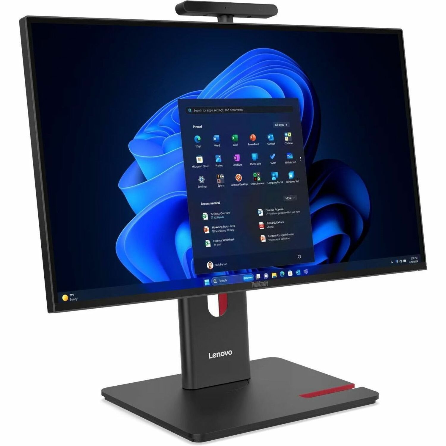 Lenovo ThinkCentre M90a Gen 6 13AT000MAU All-in-One Computer - Intel Core Ultra 5 235 - 16 GB - 512 GB SSD - 23.8" Full HD - Desktop - Black